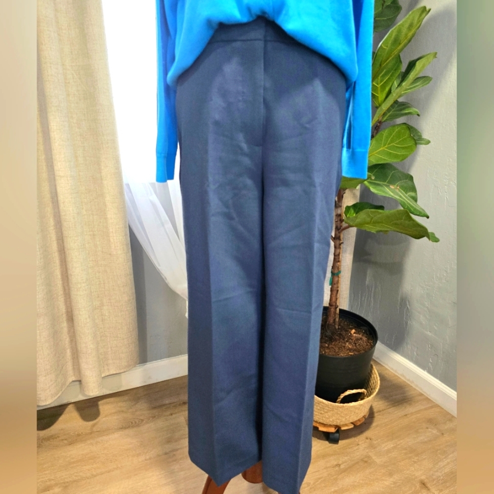 Wide Leg Ankle Pants – Dark Navy Blue – Size 4
